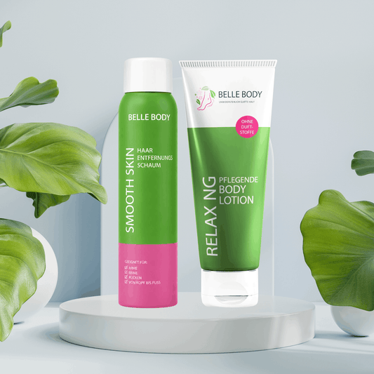 Szőrtelenítő hab + testápoló lotion