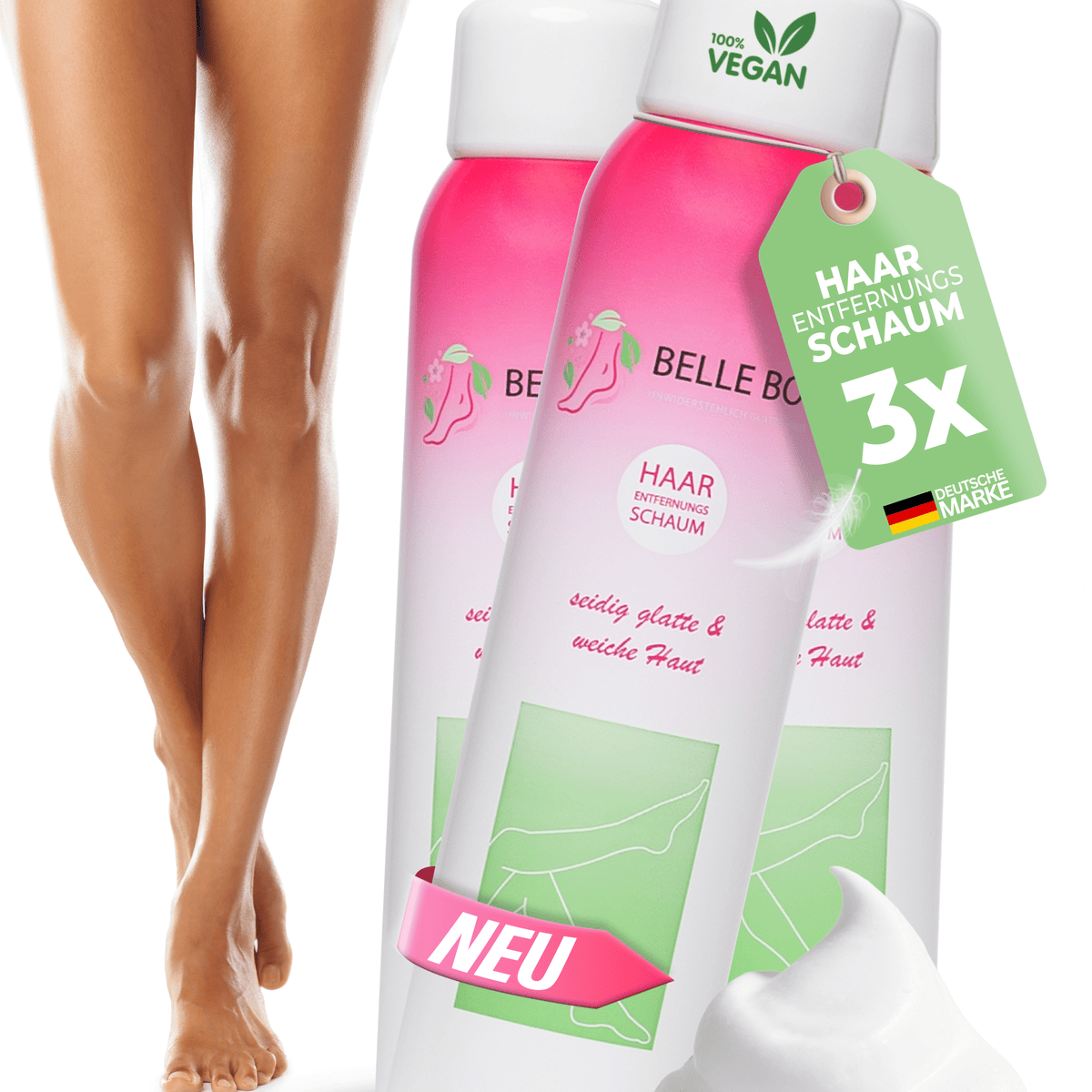 Belle Body szőrtelenítő hab férfiaknak