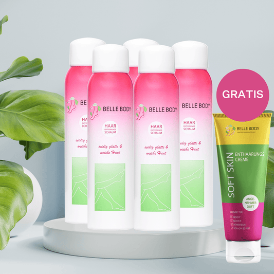 5 alkalommal Belle Body szőrtelenítés, ingyenes szőrtelenítő krémmel