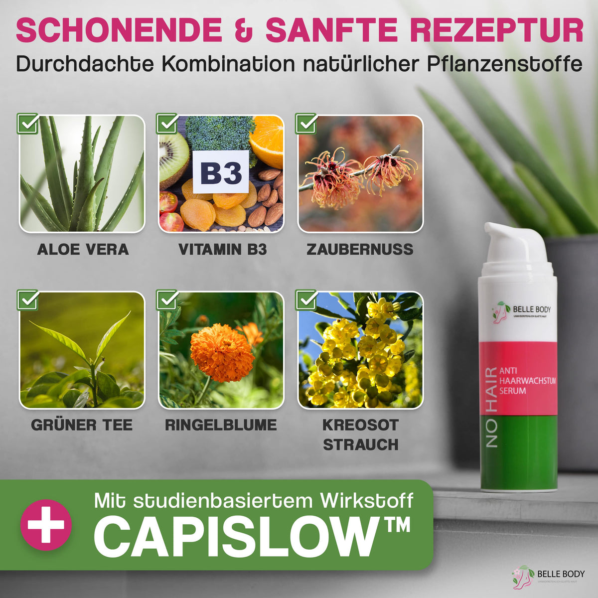 Szőrnövekedés-gátló szérum