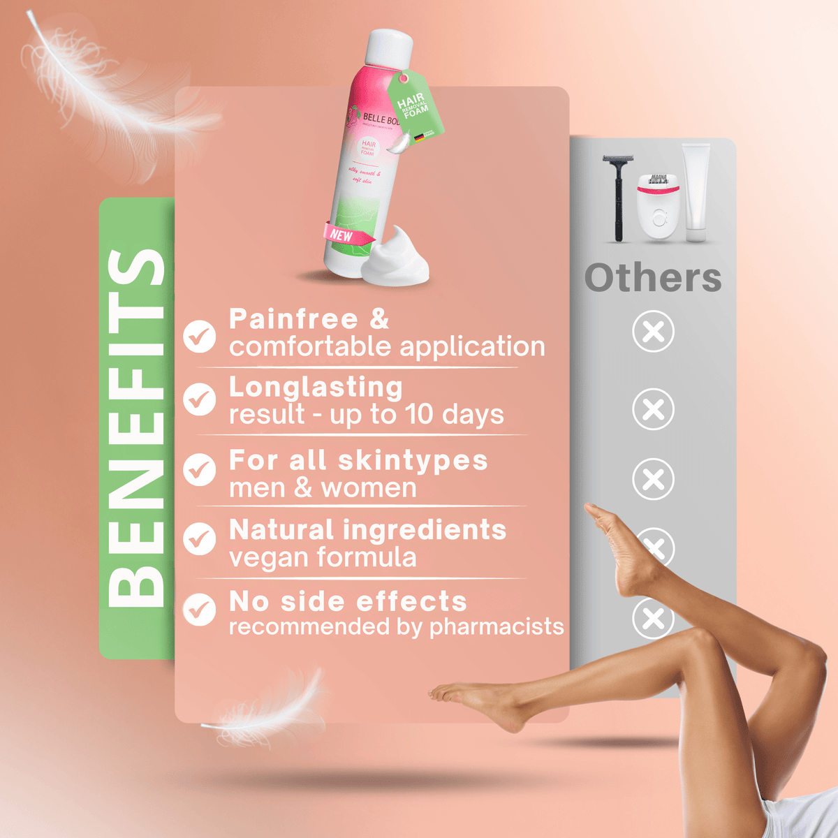 Belle Body szőrtelenítő spray