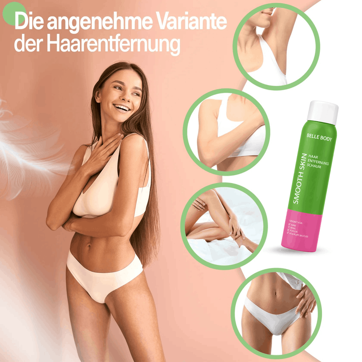 Szőrtelenítő hab + testápoló lotion
