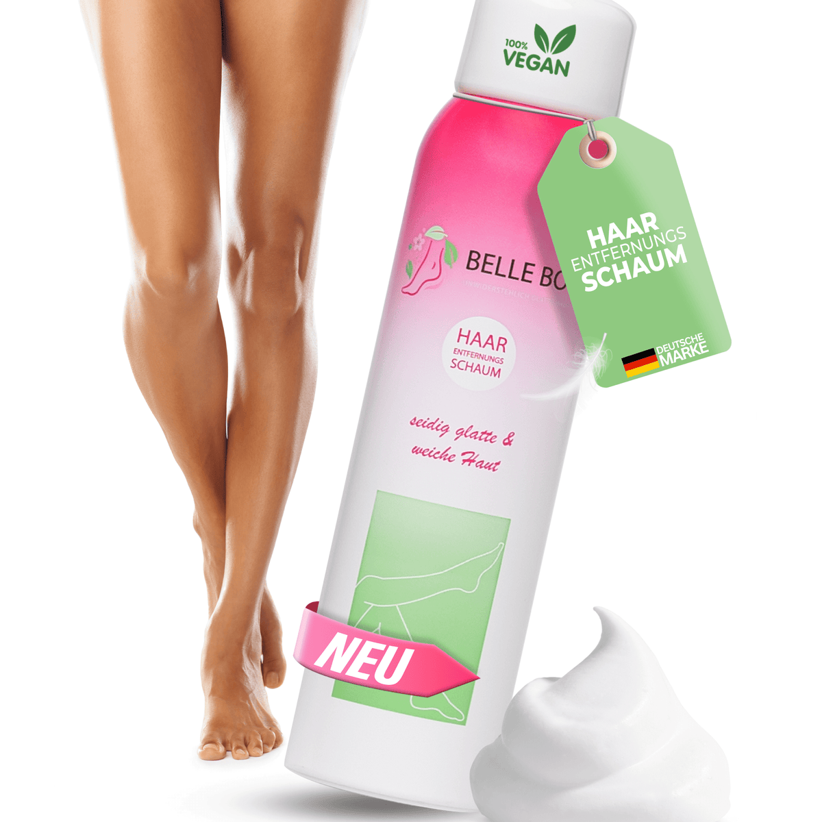 Belle Body szőrtelenítő hab női arcszőrzetre